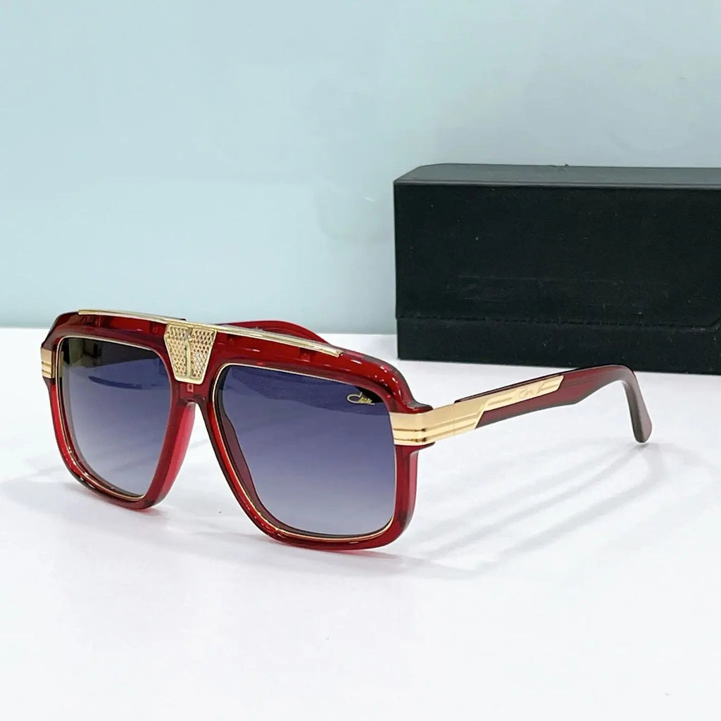 Original CCAZAL MOD678 Luxury Classic Square Acetate Frame Men Sunglasses Premium UV400 Gradient Popular Women Couple Eyewear