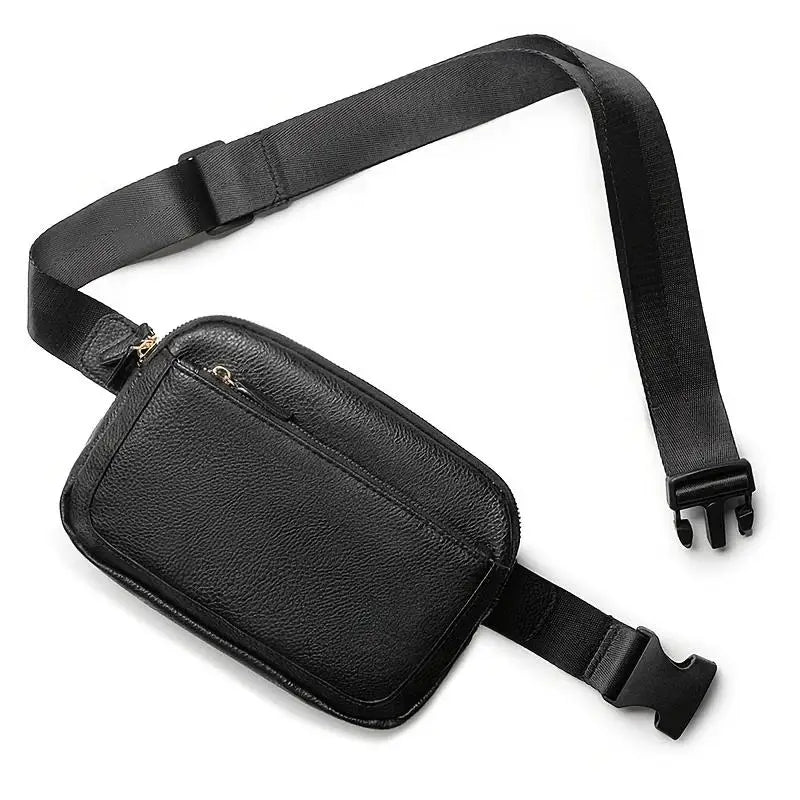 Women's Bag  Leather Waist Pack Crossbody Chest Bags Travel WaterProof Belt Bag Sport Purse Pocket Unisex