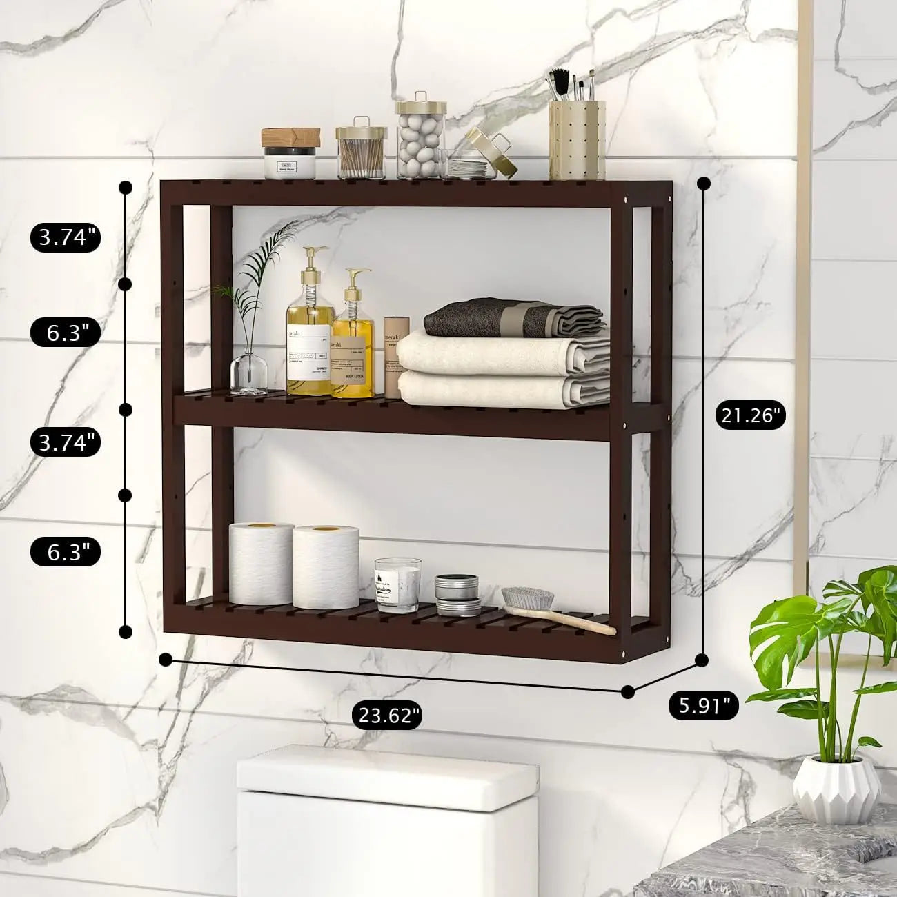 Bathroom Storage Rack Space Save Large Capacity Dormitory Bookshelf Wall Mount Stable and Sturdy Kitchen Seasoning Display Rack