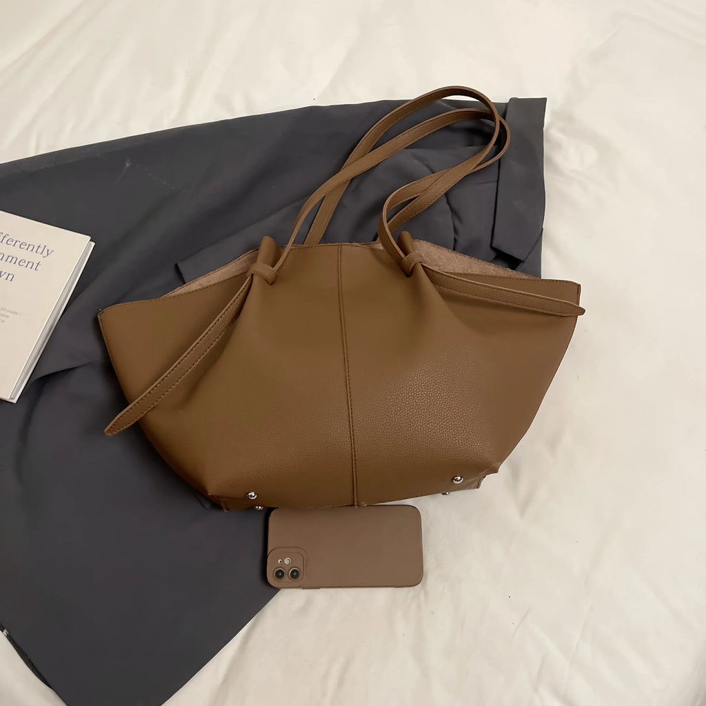 Women's Bag Set Casual Commute Out Shoulder Bag Everything Large Capacity High Appearance Level Tote Bag Underarm Bag
