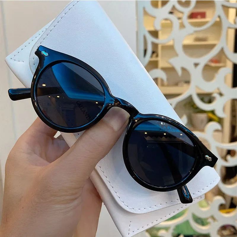 New Women Sunglasses Fashion Big Round Sun Glasses for Female Oversized Shades Vintage Jelly Color Pink Sunglass UV400