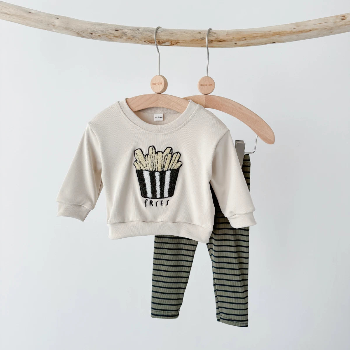 Baby Boys Clothes Cartoon Popcorn Toddler Infant Outfit Long Sleeves Top Pants 0-3 Years Newborn Kids Sets Sweatshirt 2Pcs