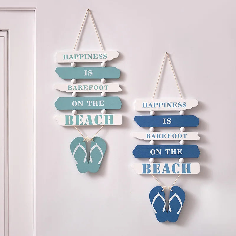 Mediterranean Creative Listing Wall Decor Pendant Wall Hanging Ornaments Vintage Living Room Ocean Beach Theme Restaurant