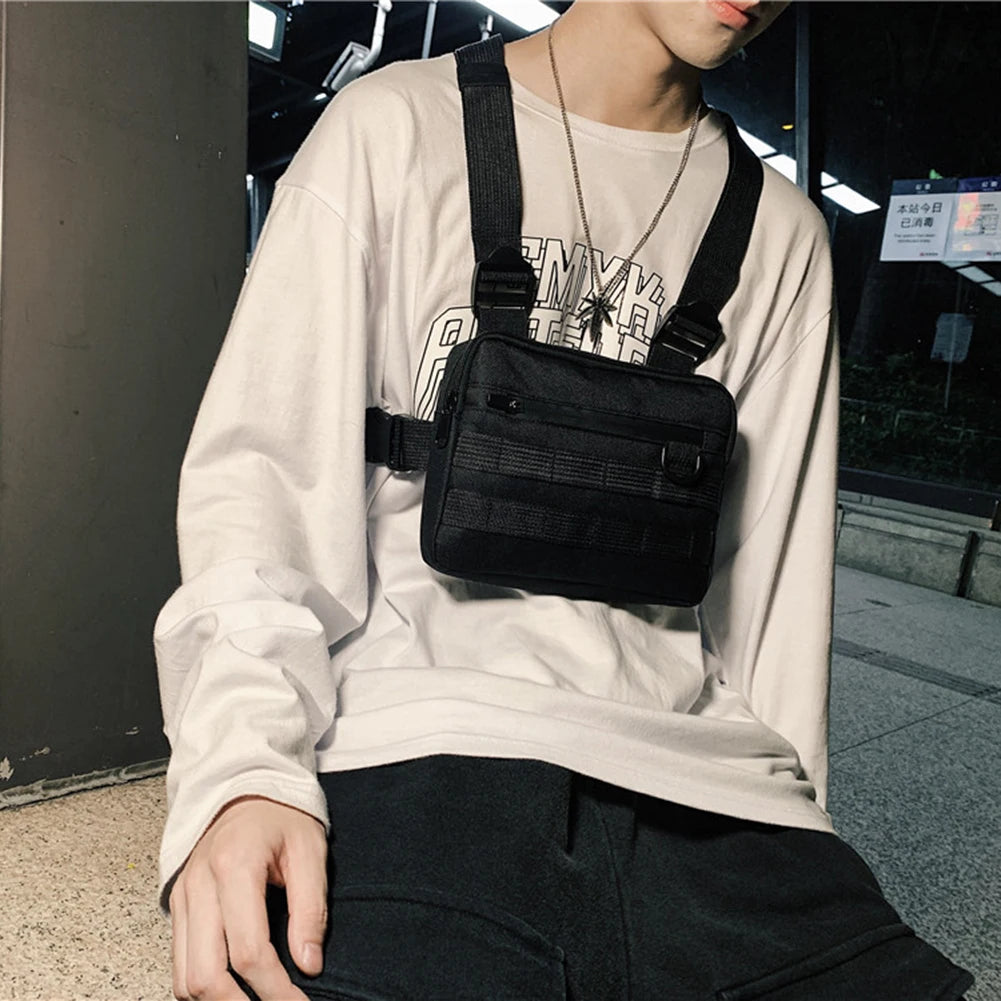 Multi-function Chest Bags Men Women Oxford Cloth Vest Hip-Hop Street Belt Pouch