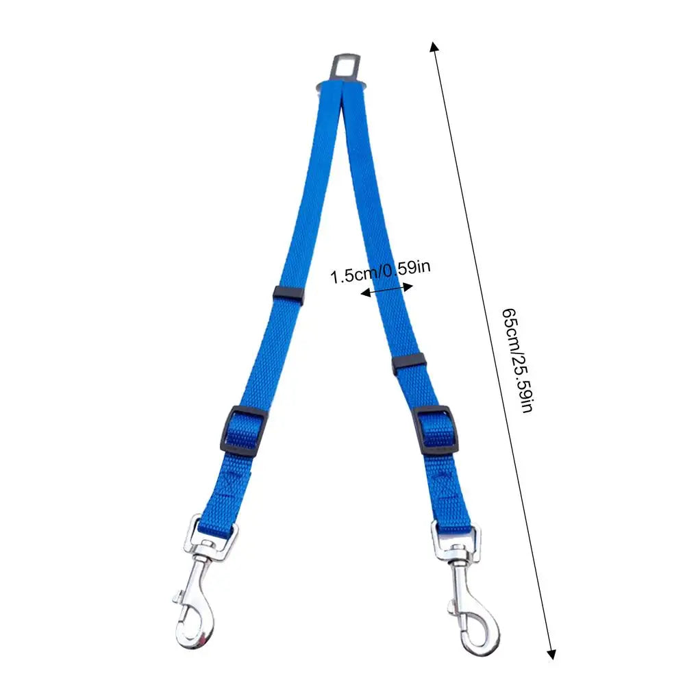 Dog Seat Belt For Car Adjustable Shock-Absorbing Dog Safety Belt User Friendly Pet Accessories Wear-Resistant Dog Seat Belt For