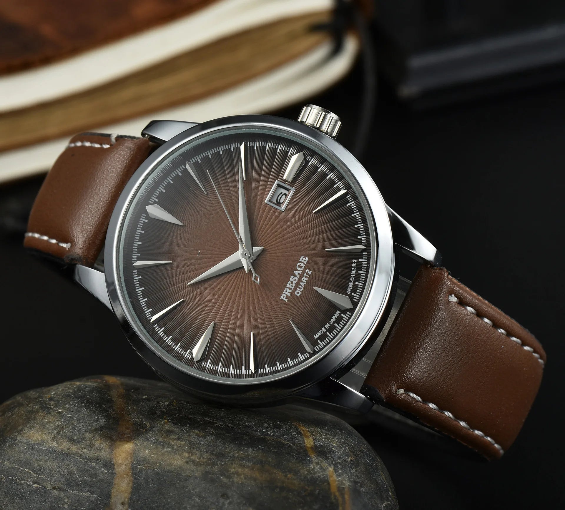2025 Luxury Brand New Fashion Mens Watches Waterproof Leather Strap Casual Automatic Mechanical Watch Relogio Masculino