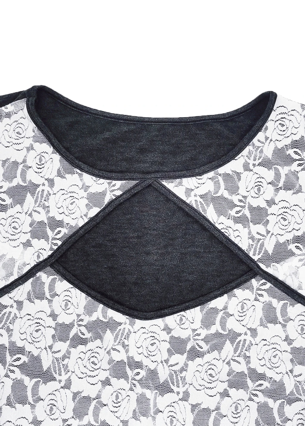 Flattering Plus Size Tank Top for Women – Lace Contrast Sleeveless Shirt with Cutout Neck, Flowy Hem Tunic for Casual, Dressy, o