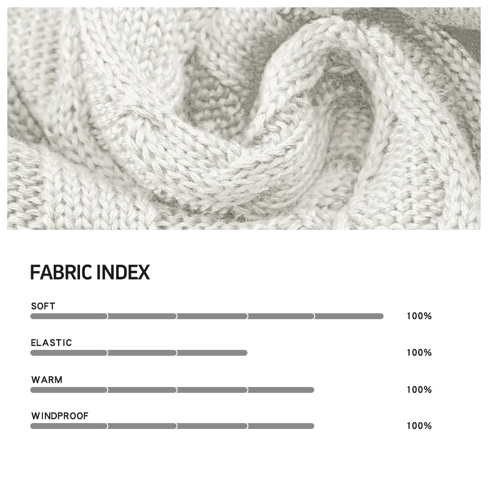 Men's Sweater Winter Slim Fit Crewneck Pullover Casual Chunky Cable Knit Comfort Heavy Long Sleeve Warm Solid Sweaters US Size