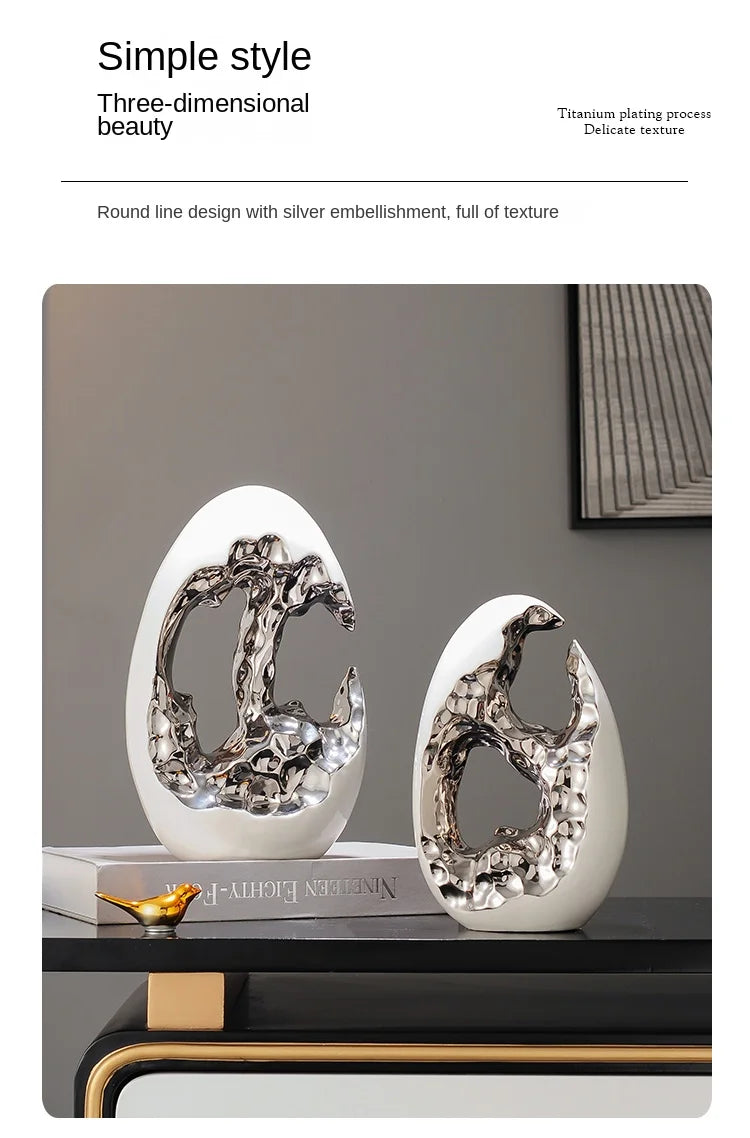 Simple Modern Home Decor, Gold Ornaments, Living Room, Wine Cabinet, TV Cabinet, Office Desktop, High-end Christmas Decoration