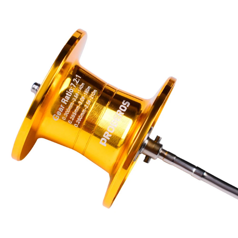 DIY Baitcasting Fishing Reel Wire Cup 18+1BB Spare Spool Metal Shallow Spools Fishing Tackle Pesca Tool Equipment