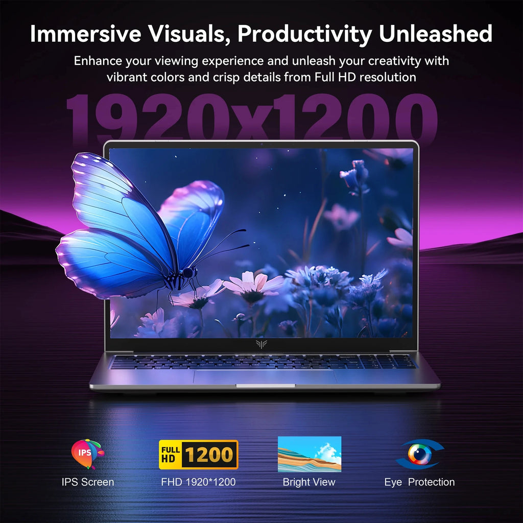 ACEMAGIC AX16 Laptop Intel N97 16 Inch 16GB LPDDR4 RAM 512GB SSD Lightweight Business Computer Notebook PC Windows 11 Pro