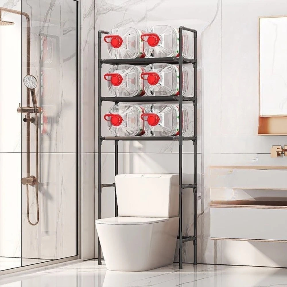 Floor Standing Storage Rack For Bathroom Increases Space Saving Multi Story Bathroom Storage Racks Without Holes Laundry Rack