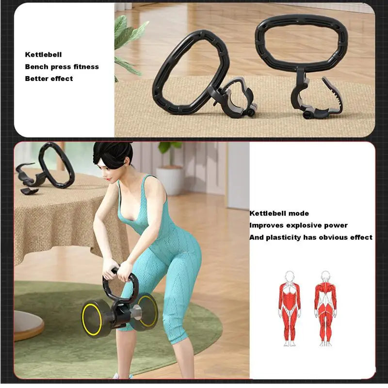 Dumbbell To Kettlebell Converter Portable Workout Attachment Converts Your Dumbbells Into Kettlebells Adjustable Weight Grip