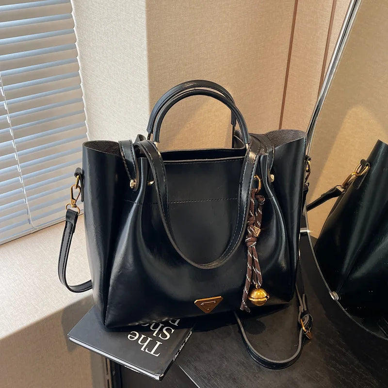 2025 New! Women's Tote Bag with High - End Texture. Versatile Design for Single - Shoulder, Cross - Body, Stylish Bucket Bag.