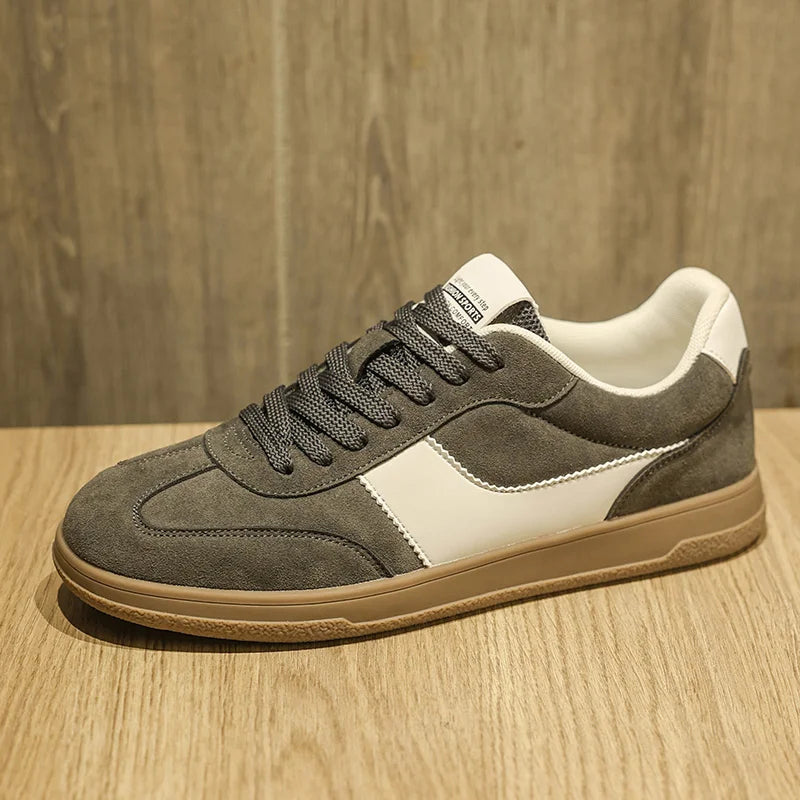 Men's Casual German Army Trainer Shoes 2025, Lightweight Breathable Low-Top Non-Slip Seasonal Walking Fashionable Street Shoes