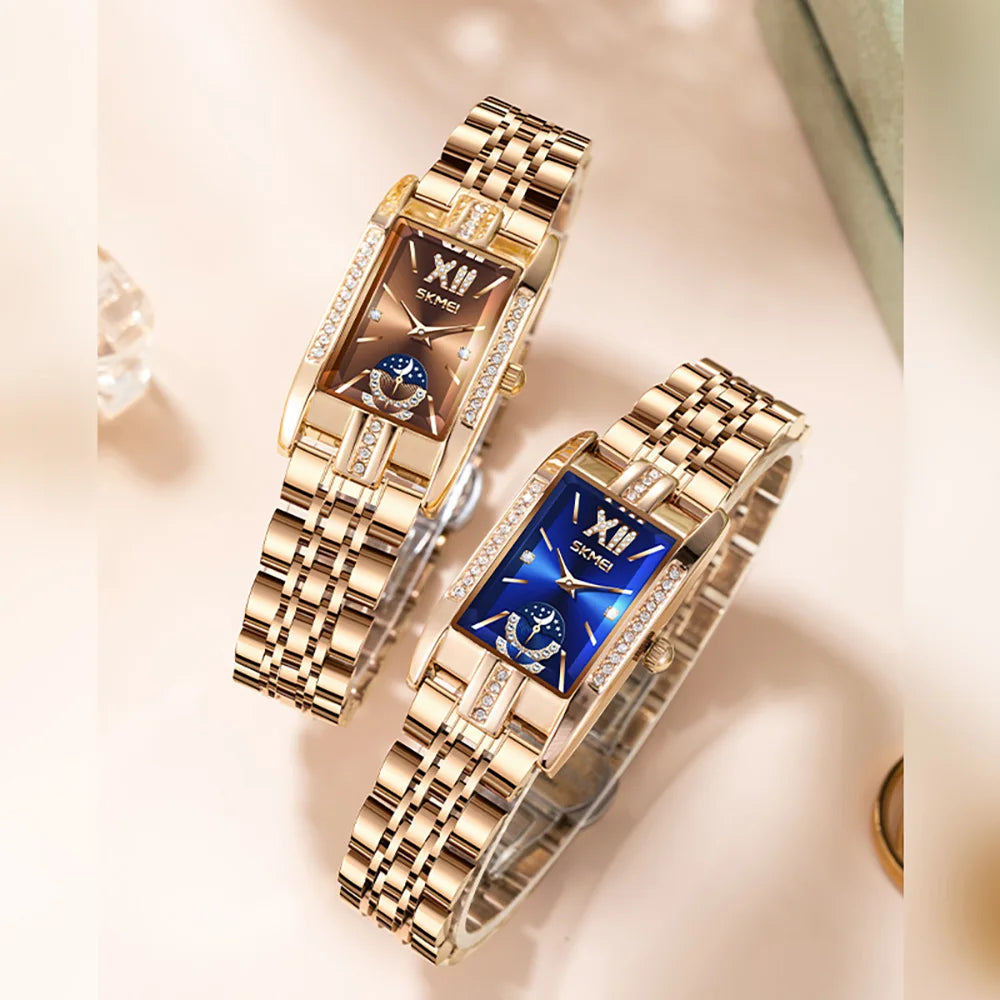 New Fashion Stainless Steel Date Women Watches Casual 30M Waterproof Girl Ladies Wristwatch Female Clock Relogio Feminino