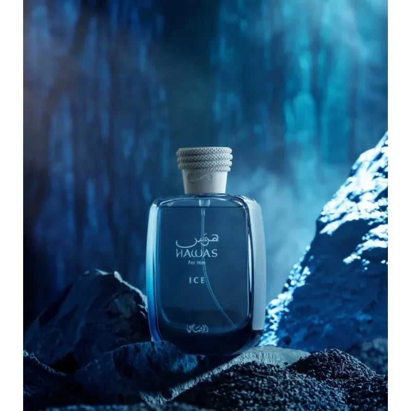 RASASI Hawas Ice Eau de Parfum Spray 100ml Original Arab Perfumes Lasting Aromatic Pheromones Perfume Cologne Makeup Gift