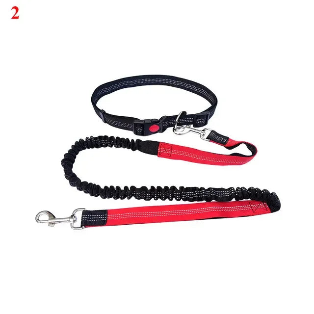 2022 New Adjustable Hand Free Dog Leash for Dog Pet Walking Running Jogging Dog leashes Waist Belt Chest Strap Traction Rope Dog
