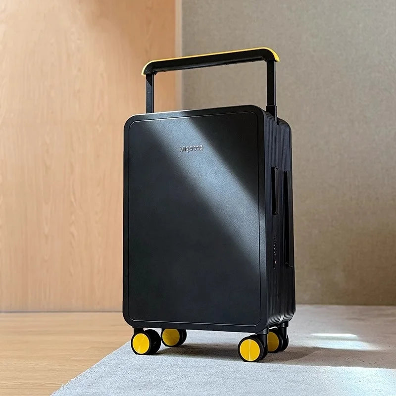 Wide Handlebar Rolling Luggage High-quality Durable PC Material Travel Balance Trolley Suitcase with 360° Spinner Wheel TSA Lock