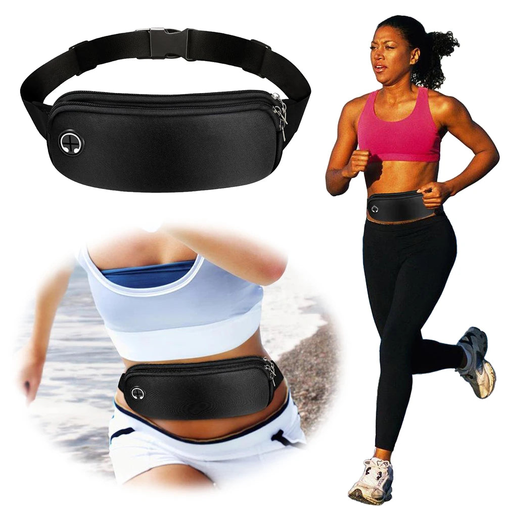 5 PCS Running Belt Waterproof for Men Women Phone Holder Running Waist Pack Waist Pouch for Walking Fitness Workout Exercise