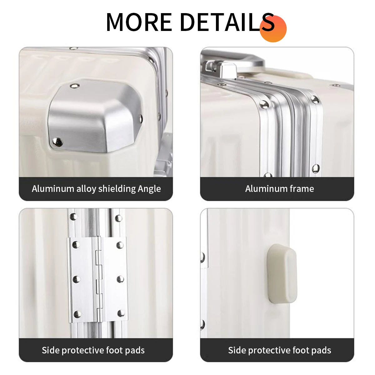 Trolley Luggage 20 24 26 28 英寸 Aluminum Frame Rolling Luggage Case Travel Suitcase on Wheels Combination Lock Carry on Luggage