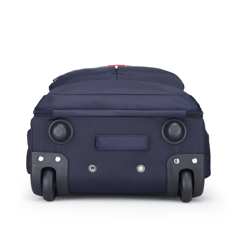 Rolling backpack with wheels, travel bag, travel luggage business computer bag, large capacity backpack