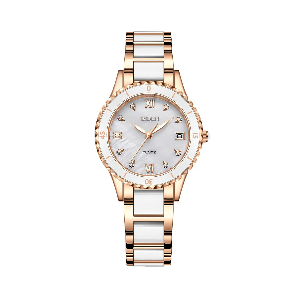 BIDEN Women's Wristwatch Luxury Brand Watch for Women Elegant Bracelet Waterproof Fashion Quartz Ladies Watches Reloj Para Mujer