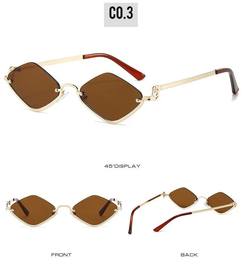 Women Sunglasses New Personalized Frame Glasses Polygonal Sexy Sun Glasses Ladies Fashion Luxury Brand Casual Hip-Hop Eyewear