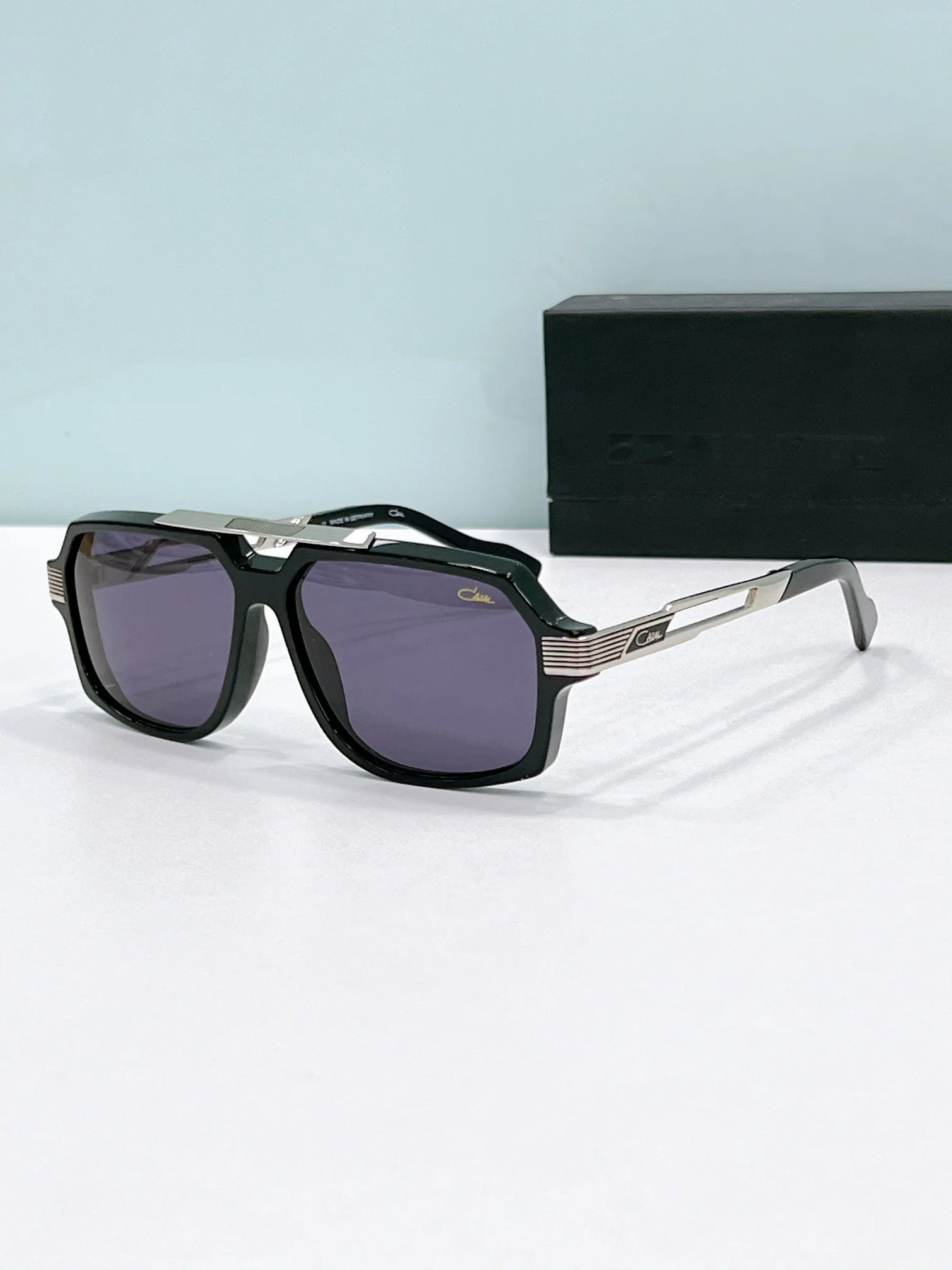 Authentic ORIGINALCAZAL MOD6034 UV400 Polarized Gradient Men Women Sun Glasses Premium Alloy+Acetate Frame Male Couple Eyewear