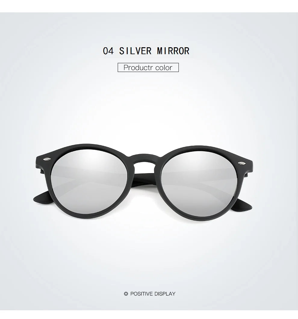 Fashion Round Polarized Sunglasses Women Men Classic Vintage Driving Travel Sun Glasses Circle Oval Brand Designer Eyewear UV400