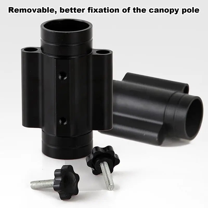 Awning Support Poles Beach Umbrella Windproof Awning Rod Holder Sturdy Camping Tent Pole Holder Portable Tent Fixed Tube Pole