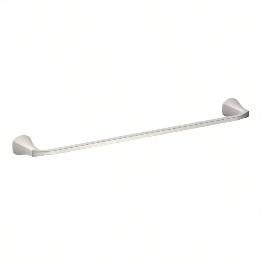 Simple Flare Wall Mount 24 Inch Towel Bar Satin Nickel for Bathroom Use Durable and Elegant Design