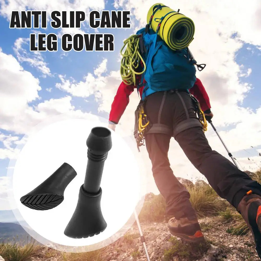 Hiking Sticks Tips Hiking Sticks Feet For Adventure Lightweight Elastic Trekking Stick Rubber Feet Walking Sticks Rubber Feet