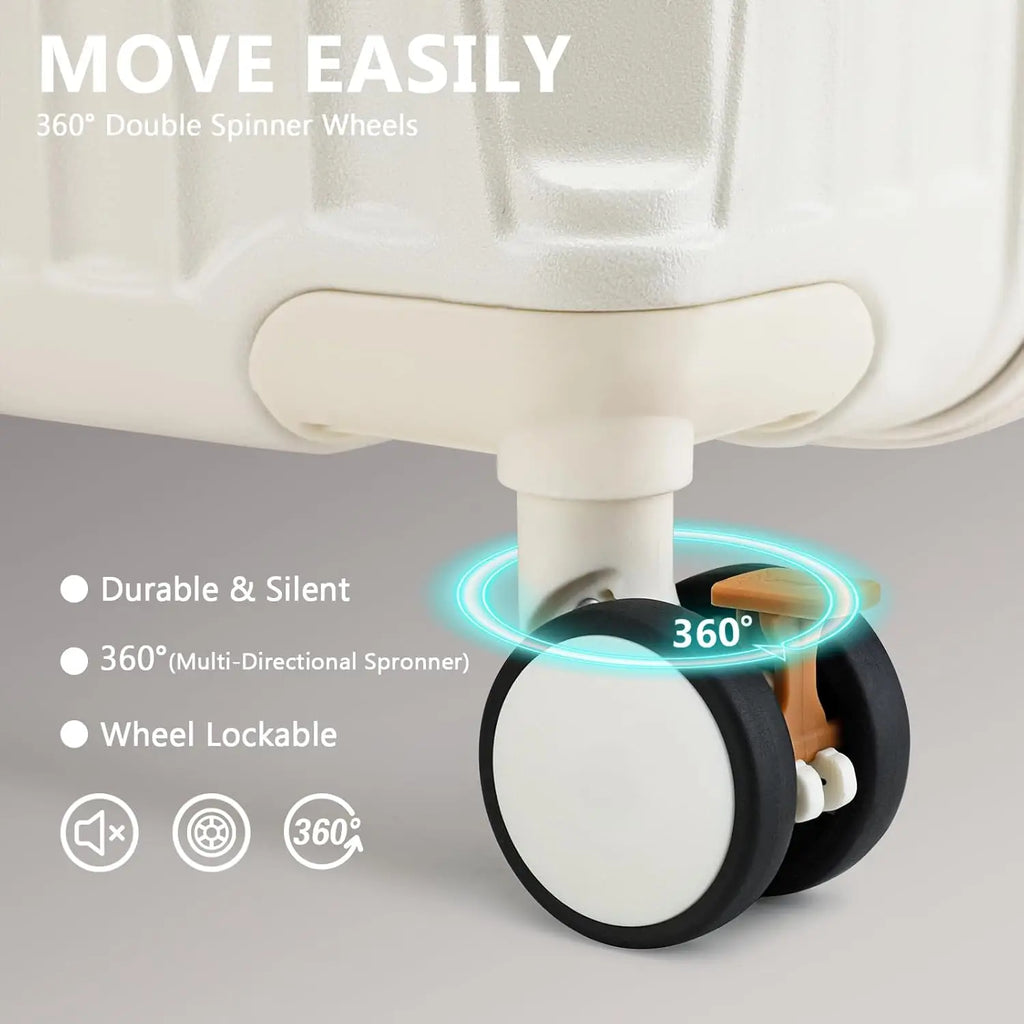 Joyway 20 inch Single Luggage Suitcase, Expandable Lightweight Durable, with Cup Holder, TSA Lock, Spinner Wheels