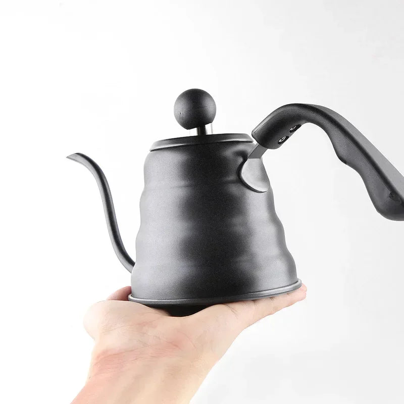 Coffee brewer, coffee pot, electric kettle, tea brewing pot, 600ml stainless steel hand - pushed coffee spout