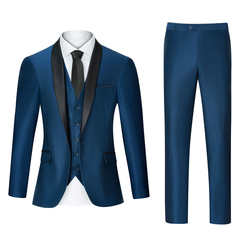 Customized Luxury Men Suits Single Breasted Peak Lapel 3 Piece Jacket Pants Vest Full Sets High Quality Clothing Terno Blazers