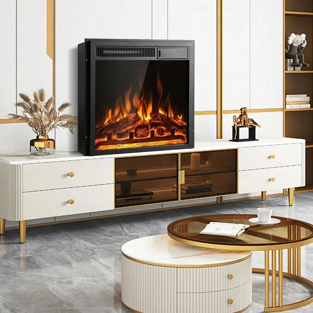 Electric Fireplace Insert 5100 BTU Recessed with Remote Control