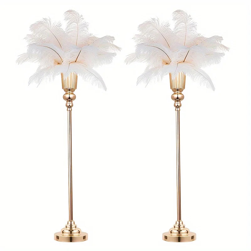 Wedding Centerpiece Vase, Floor Vase - 32.5 Inch Multi-Purpose Metal Vase for Party Events, Christmas and Halloween Decorations