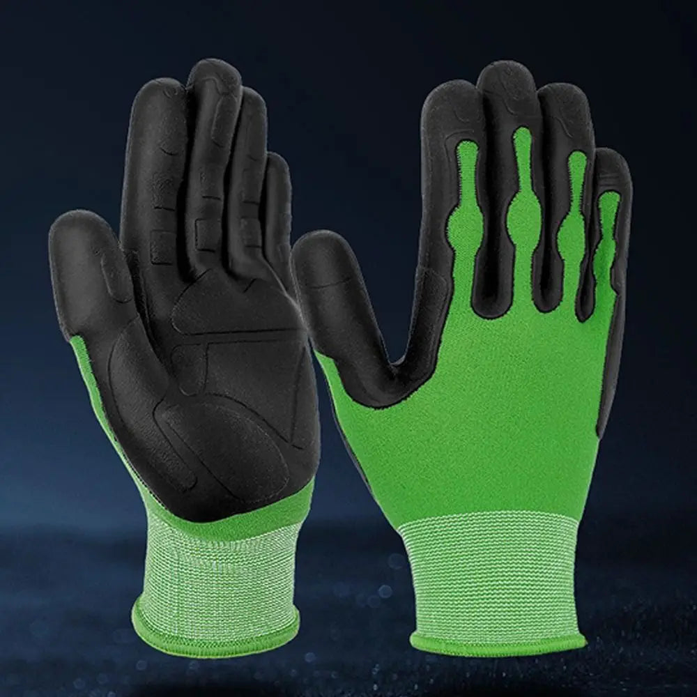 Breathable Gardening Work Gloves Nylon Waterproof Protective Gloves Non-Slip Puncture Resistant Professional Gloves Landscaping"