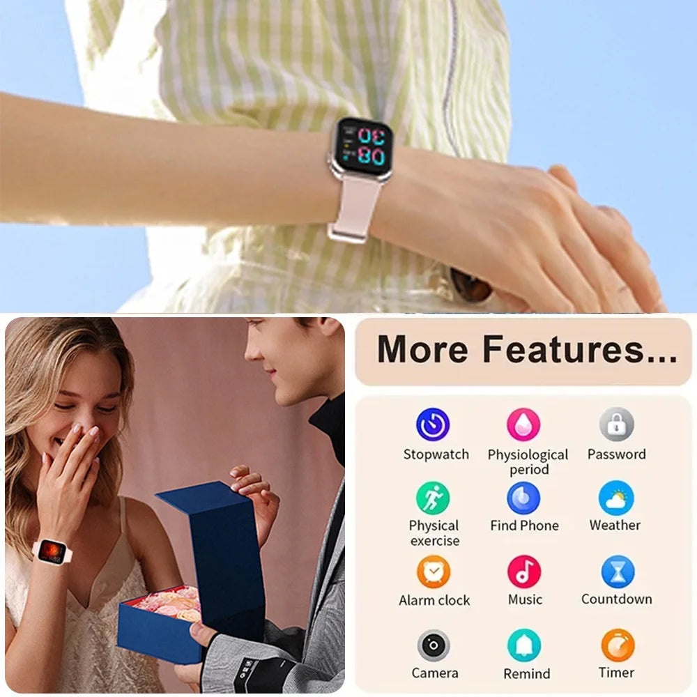 SENBONO Life3 Women Smart Watch Bluetooth Dials Call Health Monitor Watch Sport Waterproof Smartwatch Women for IOS Android