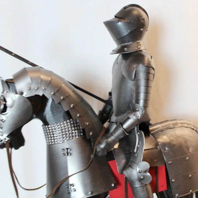 Dining Room Decor Vintage Home Decor Study Medieval European Miniatures Knight Armor Crafts Figurines Funny Gifts Accessories