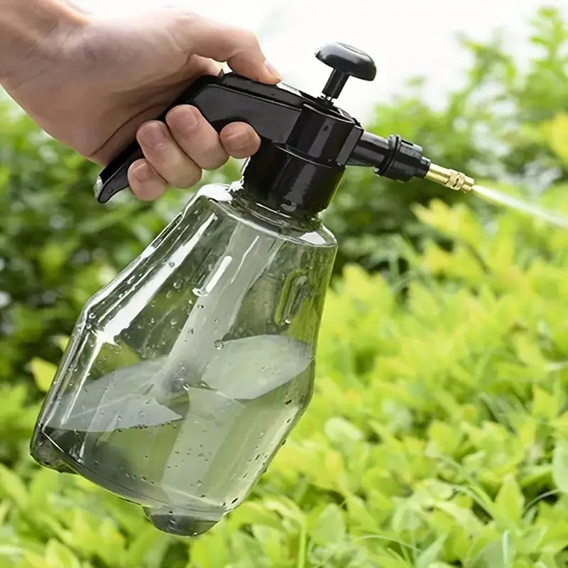 Pressure Spray Bottle Handheld Garden Lawn Pump Watering Can with Adjustable Nozzle Car Wash Plastic High-Pressure Mist Sprayer