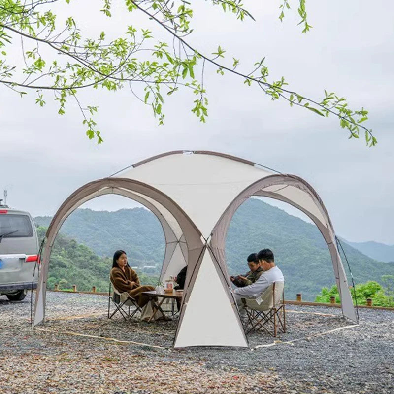 Tent Outdoor awning Manual tent UV protection Large space can accommodate 4-6 people outdoor shade picnic and beach tent