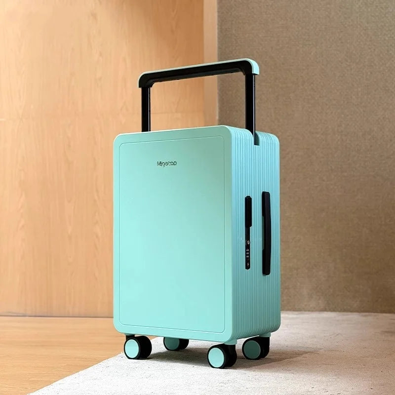 Wide Handlebar Rolling Luggage High-quality Durable PC Material Travel Balance Trolley Suitcase with 360° Spinner Wheel TSA Lock
