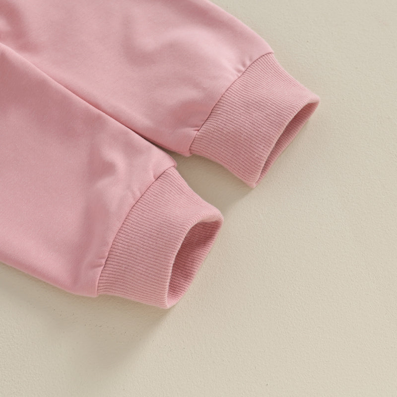 Tregren 0-24M Infant Baby Girls Clothes Long Sleeve Solid Color Sweatshirt Tops Pants 2pcs Set Outfits Toddler Casual Tracksuit