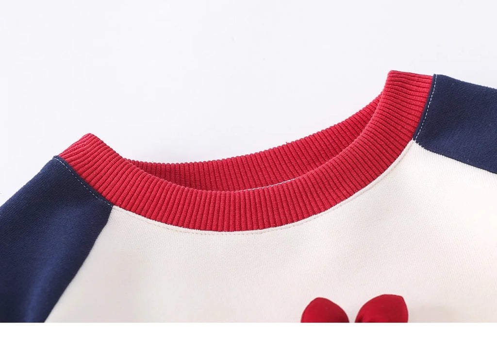 Girl's Fall/Winter Sweatshirt Long Sleeve Princess Elsa Snow White Cartoon Print Tulle Skirt Casual Hoodie Dress 2-12 Years Old