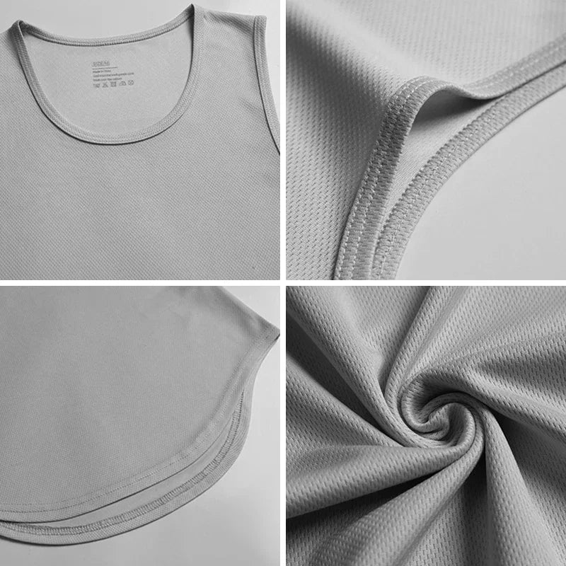 Athletics Tank Top Running Vests Womens Dumbbel Fitness Sleeveless Shirts Mesh Sports Clothing Athlete Track Field Singlets