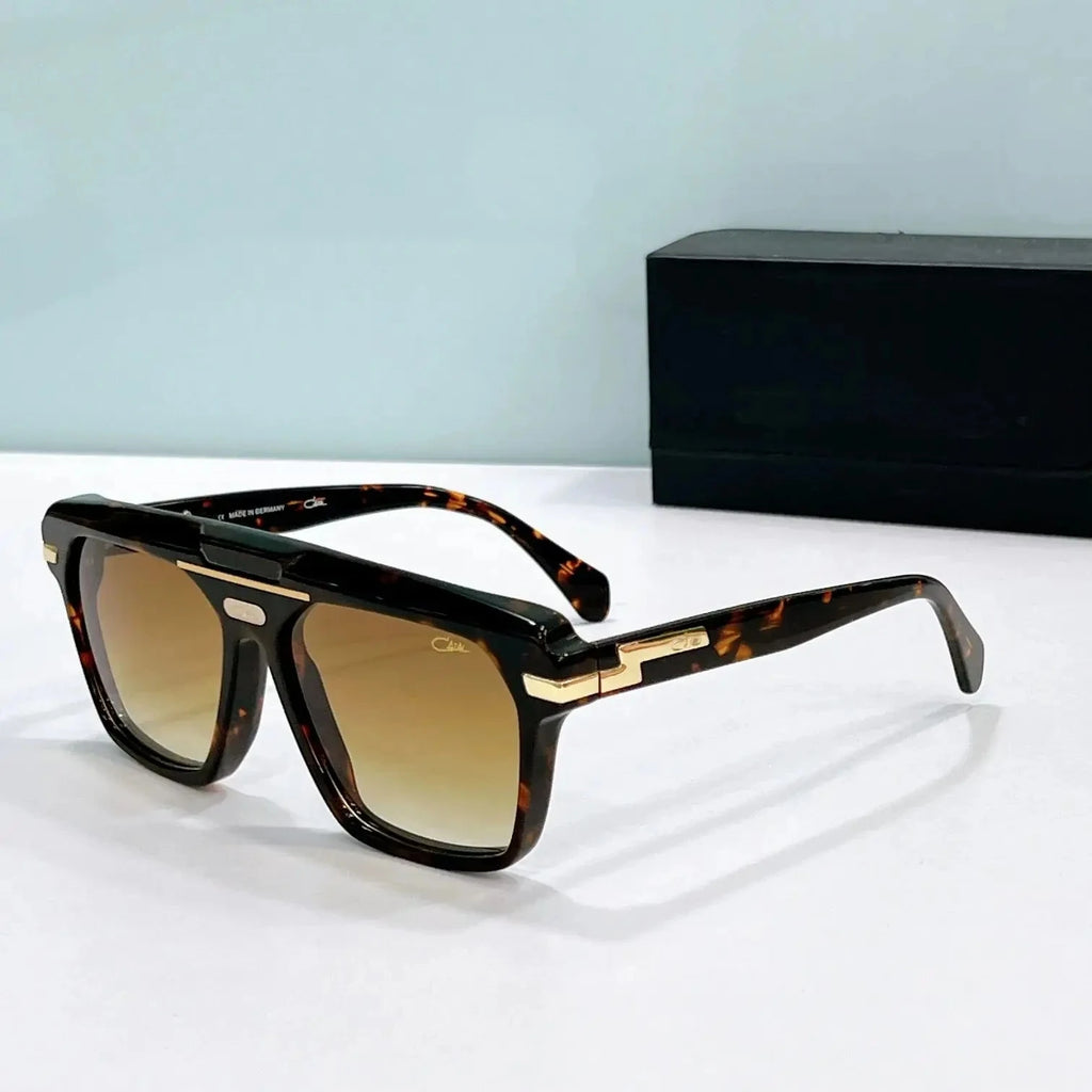 Authentic ORIGINALCAZAL MOD8040 UV400 Polarized Men Women Sun Glasses Fashion Retro Tortoise Acetate Frame Male Couple Eyewear