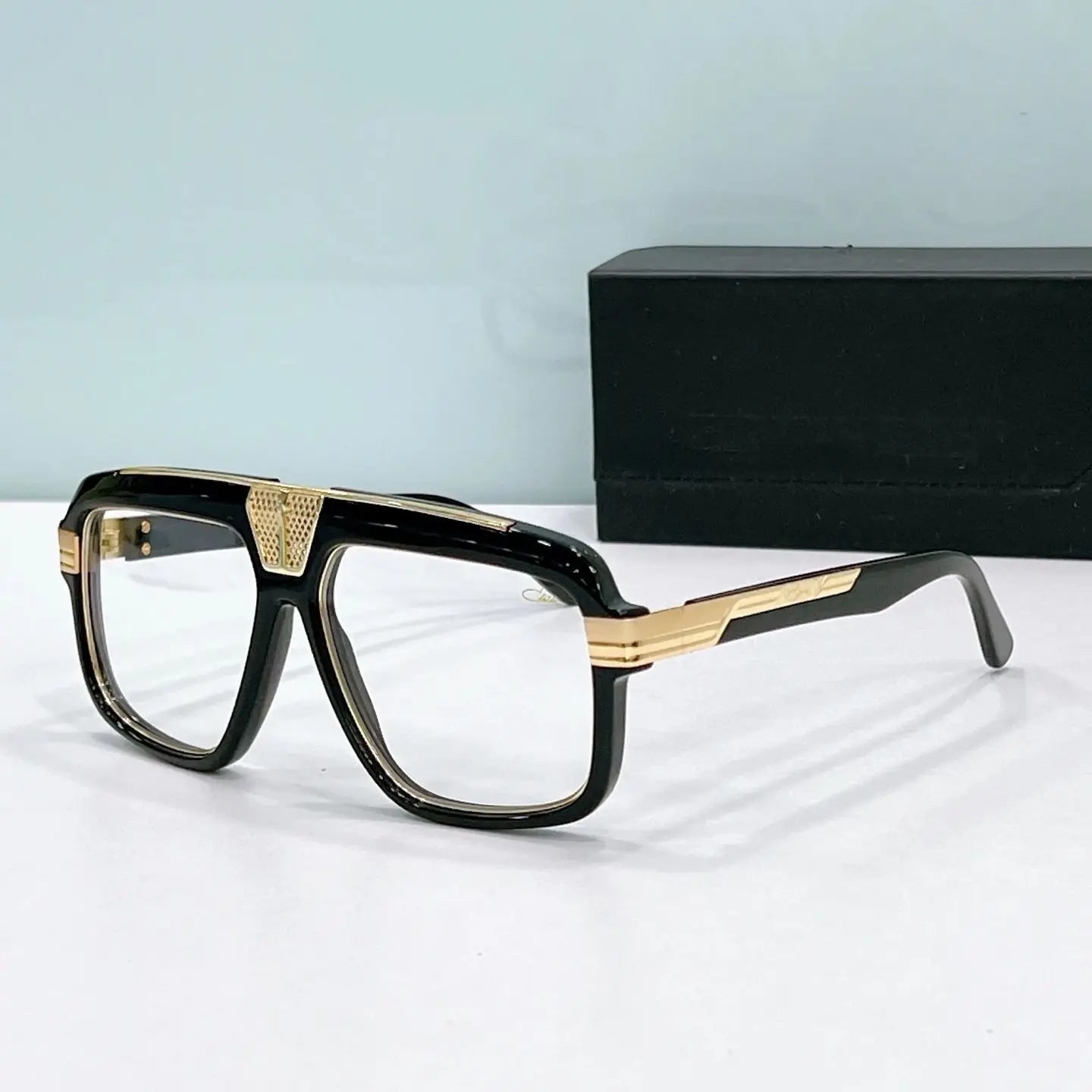 Original CCAZAL MOD678 Luxury Classic Square Acetate Frame Men Sunglasses Premium UV400 Gradient Popular Women Couple Eyewear