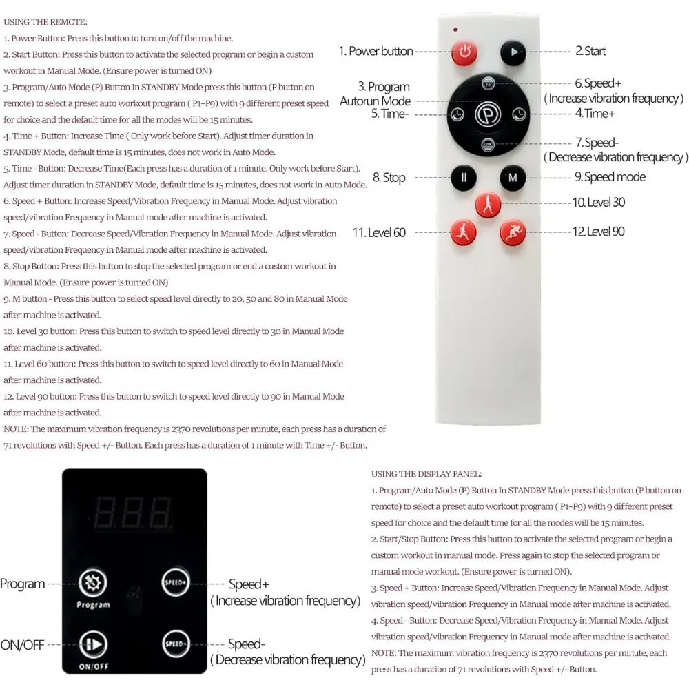 Vibration Plate Exercise Machine Vibration Platform for Weight Loss, Vibration Plate for Lymphatic Drainage Whole Body Power Sha